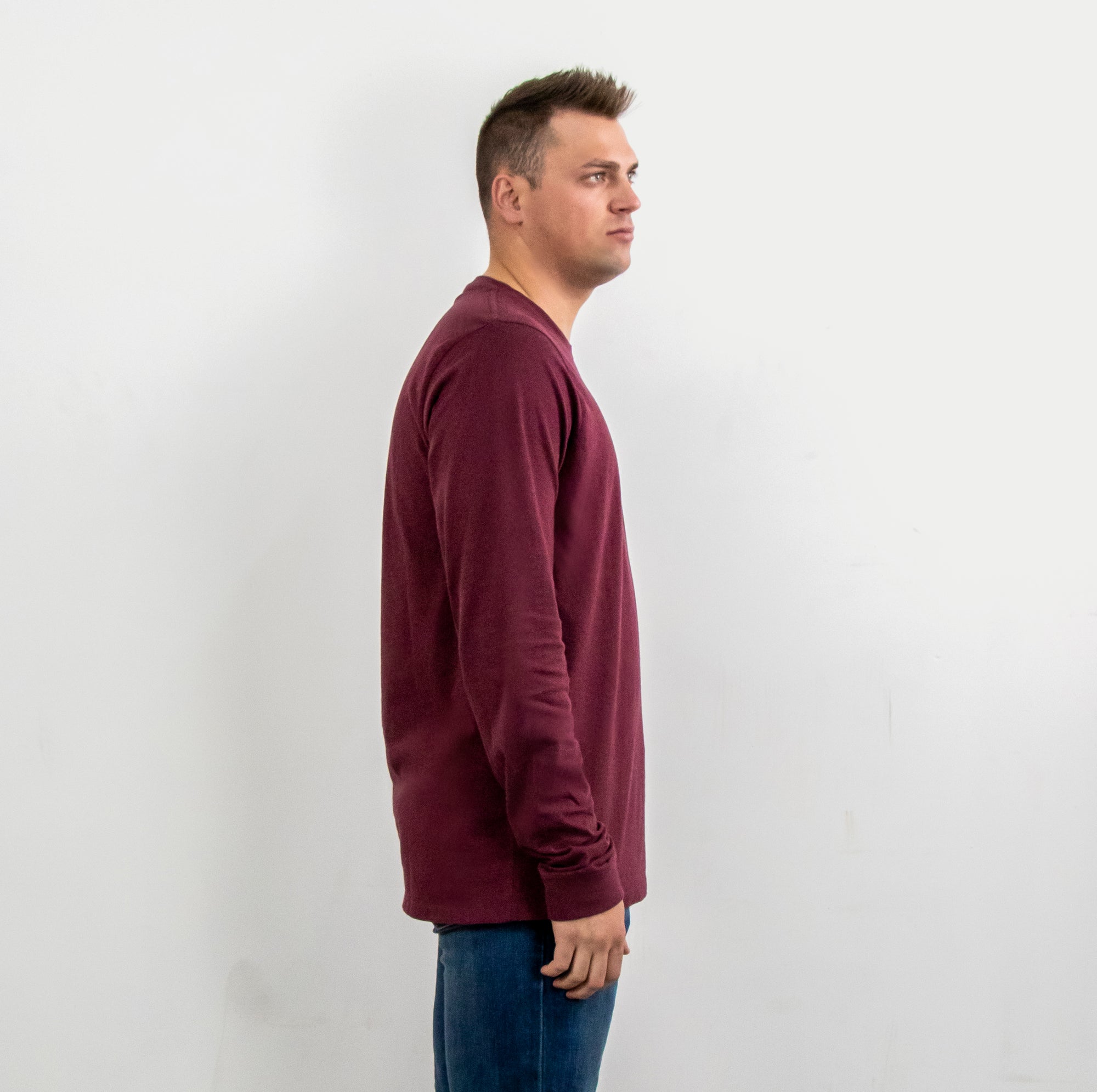 Extra Sleeve T-Shirt | Long Sleeve Crew Neck - Redwood Tall Outfitters